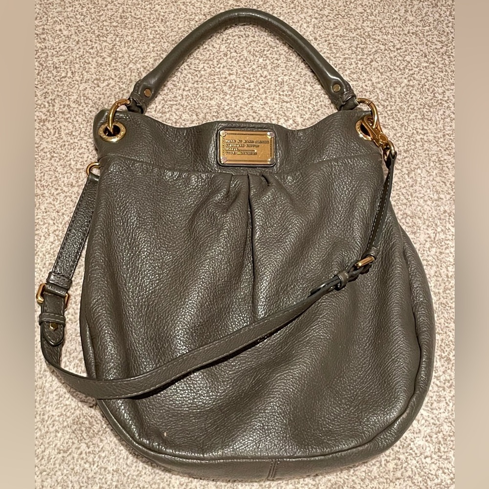 Marc by Marc Jacobs “Hillier” Bag - Hobo Style, Dark Gray with Crossbody strap